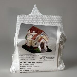 California Creations 1st AVE CHURCH 10325 Holiday Village Creative Crafts NEW